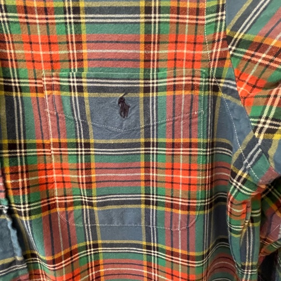 Ralph Lauren Blue Label Plaid Flannel Button Down Shirt Size Petite Small - Picture 3 of 7